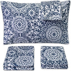 Sweet Home Collection Bed Linen Set - Full Size Sheet Sets, 1800 Supreme Collection, Extra Soft, Deep Pocket, Elastic Corner Straps, 4 Pieces, Oasis