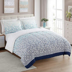 Sweet Home Collection 7 Piece Comforter Set Bag Solid Color All Season Soft Down Alternative Blanket & Luxurious Microfiber Bed Sheets, Genova, King