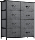 YITAHOME Dresser for Bedroom, Fabric Dresser with 8 Drawers, Tall Chest of Drawers for Closet