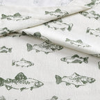 Eddie Bauer - Full Sheets, Cotton Flannel Bedding Set, Brushed For Extra Softness, Cozy Home Decor (School of Fish, Full)