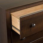 Prepac Sonoma Traditional Nightstand Side Table with 2 Drawers, Functional 2-Drawer Bedside Table 16" D x 23.25" W x 21.75" H, Espresso, EDC-2422