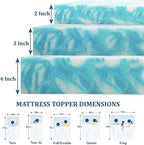 EGO Topper 4 Inch Cal King Memory Foam Mattress Topper, Cooling Gel Foam Mattress Topper for Pressure Relief, Ventilated Design Bed Topper in a Box, CertiPUR-US Certified, 74"x82", California King