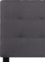 Flash Furniture Bedford Tufted Upholstered Twin Size Headboard in Dark Gray Fabric