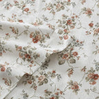 Laura Ashley - Flannel Sheets King Size, Anti-Pilling & Wrinkle Resistant Cotton, Touchably Soft for All-Season Comfort - Bed Sheets with Matching Pillowcases & Fitted Sheet (Le Fleur Orange)