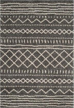 SAFAVIEH Arizona Shag Collection Accent Rug - 4' x 6', Brown & Ivory, Moroccan Design, Non-Shedding & Easy Care, 1.6-inch Thick Ideal for High Traffic Areas in Entryway, Living Room, Bedroom (ASG741B)