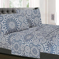 Sweet Home Collection Bed Linen Set - Full Size Sheet Sets, 1800 Supreme Collection, Extra Soft, Deep Pocket, Elastic Corner Straps, 4 Pieces, Oasis