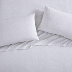 Laura Ashley - Flannel Sheets King Size, Anti-Pilling & Wrinkle Resistant Cotton, Touchably Soft for All-Season Comfort - Bed Sheets with Matching Pillowcases & Fitted Sheet (Chelsie Vine Grey)