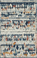 Rugs.com Morocco Collection Rug – 5' x 8' Navy Blue High-Pile Rug Perfect for Living Rooms, Large Dining Rooms, Open Floorplans