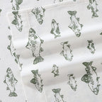 Eddie Bauer - King Sheets, Cotton Flannel Bedding Set, Brushed For Extra Softness, Cozy Home Decor (School of Fish, King)
