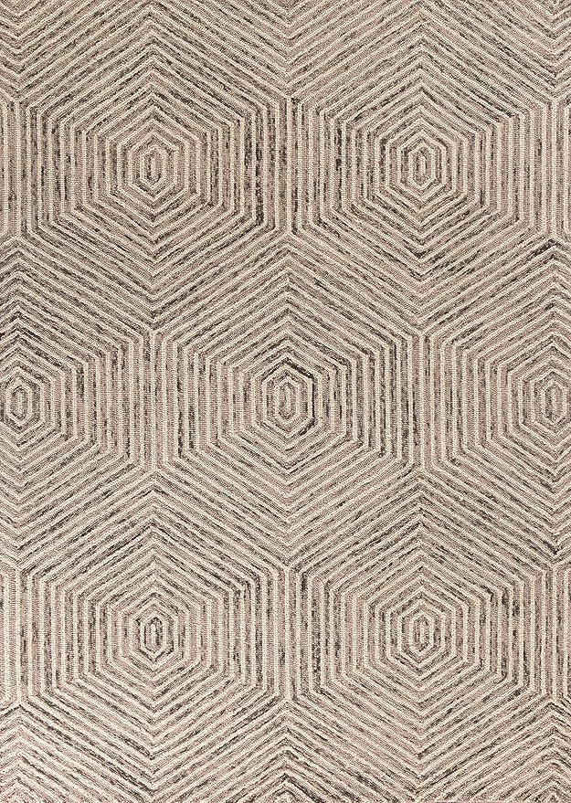 NEW HOME Andrews Mid-Century Neutral Hand-Tufted Area Rug - Ivory 9' x 12'