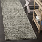 SAFAVIEH Arizona Shag Collection Runner - 2'6" x 14', Brown & Ivory, Moroccan Design, Non-Shedding & Easy Care, 1.6-inch Thick, Ideal for The Living Room, Dining, Bedroom (ASG741B)