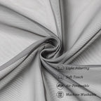 Chyhomenyc Sheer Window Curtain Panels 144 Inches Length 2 Pack, Long Elegant Voile Window Scarf Drapes Backdrop for Canopy Bed/Wedding/Living Room, 42Wx144L inches, Charcoal Grey