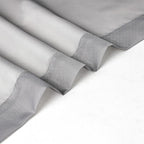 Chyhomenyc Charcoal Grey Sheer Scarf Valances for Windows 216 Inch Extra Long, Window Scarf Drapes Rod Pocket Backdrop for Wedding Arch Draping/Party/Canopy Bed/Living Room, 2PC, 18 Feet Length
