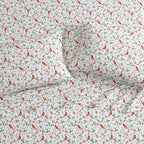 Laura Ashley - Flannel Sheets King Size, Anti-Pilling & Wrinkle Resistant Cotton, Touchably Soft for All-Season Comfort - Bed Sheets with Matching Pillowcases & Fitted Sheet (Jolly Cardinals Green)