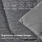 Bedsure California King Comforter Set - Cooling and Warm Bed Set, Dark Grey Reversible Bedding for All Season, 3 Pieces, 1 California King Size Comforter (104"x96") and 2 Pillow Cases (20"x36")