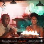 SYLVANIA Wifi LED Smart Light Bulb, 65W Equivalent Full Color and Tunable White BR30, Dimmable, Compatible with Alexa and Google Home Only - 4 Count (Pack of 1) (75688)