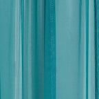 LinenZone Teal Window Scarf Valance in 144 Inch Size. Use Window Scarves as Canopy Bed or Backdrop Curtains, Curtain Scarf, or Sheer Fabric for Draping. (Amazing 55 x 144, Teal)