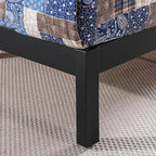ZINUS Santiago Platform Bed Frame, Wood Slat Support, No Box Spring Needed, Easy Assembly, Queen, Black