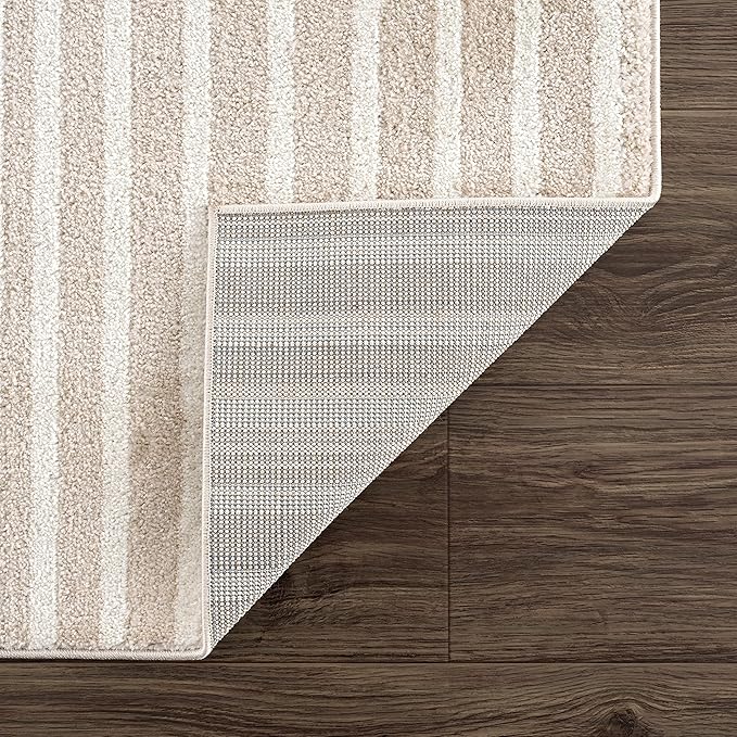 Abani Area Rug for Living Room -Nuevo 8' x 10' Beige Arch Pattern Area Rug, Soft and Durable Living Room Rug, Stain and Fade Resistant, Chic Modern Design, Pet & Kid Friendly