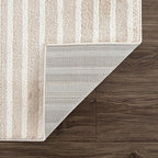 Abani Area Rug for Living Room -Nuevo 8' x 10' Beige Arch Pattern Area Rug, Soft and Durable Living Room Rug, Stain and Fade Resistant, Chic Modern Design, Pet & Kid Friendly