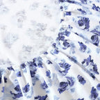 Laura Ashley - Flannel Sheets Twin Size, Anti-Pilling & Wrinkle Resistant Cotton, Touchably Soft for All-Season Comfort - Bed Sheets with Matching Pillowcase & Fitted Sheet (Emelisa Blue)