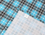 RUVANTI Flannel Sheets Queen Size - 100% Cotton Double Brushed Bed Sheets, Deep Pockets 16 Inches Queen Sheet Set, All Seasons Breathable & Extra Soft - Warm & Cozy, 4 Piece, Teal Plaid