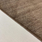 Custom Length Cut to Size Wide Width Carpet Runner Rug for Hallways, Slip Resistant Latex Rubber Backed, 31 inch Wide X Customized Length, Stripe Brown, 31 inch X 6 feet