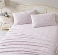 Laura Ashley - Flannel Sheets King Size, Anti-Pilling & Wrinkle Resistant Cotton, Touchably Soft for All-Season Comfort - Bed Sheets with Matching Pillowcases & Fitted Sheet (Paisley Prance Pink)