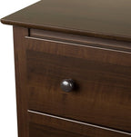 Prepac Sonoma Traditional Nightstand Side Table with 2 Drawers, Functional 2-Drawer Bedside Table 16" D x 23.25" W x 21.75" H, Espresso, EDC-2422