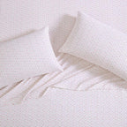Laura Ashley - Flannel Sheets Full Size, Anti-Pilling & Wrinkle Resistant Cotton, Touchably Soft for All-Season Comfort - Bed Sheets with Matching Pillowcase & Fitted Sheet (Evie Pink)