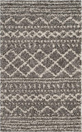 SAFAVIEH Arizona Shag Collection Accent Rug - 2'6" x 4', Brown & Ivory, Moroccan Design, Non-Shedding & Easy Care, 1.6-inch Thick Ideal for High Traffic Areas in Foyer, Living Room, Bedroom (ASG741B)