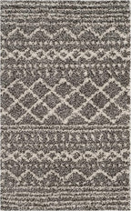 SAFAVIEH Arizona Shag Collection Accent Rug - 2'6" x 4', Brown & Ivory, Moroccan Design, Non-Shedding & Easy Care, 1.6-inch Thick Ideal for High Traffic Areas in Foyer, Living Room, Bedroom (ASG741B)