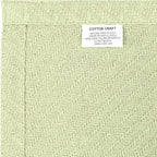COTTON CRAFT Soft Cotton Thermal Blanket - Plush Herringbone Twill - All Season Luxurious Breathable Skin Friendly Lightweight Cooling Throw Blanket - Sofa Couch Travel Camping Dorm - King Sage