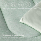 Bedsure California King Comforter Set - Cooling and Warm Bed Set, Sage Green Reversible Bedding for All Season, 3 Pieces, 1 California King Size Comforter (104"x96") and 2 Pillow Cases (20"x36")